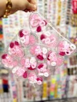 کش قوطی قلب طیف صورتی