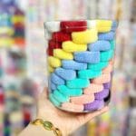 قوطی استوانه ۱۲۰عددی کش حوله ای | پاستیلی