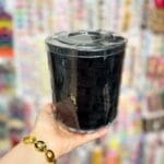 قوطی استوانه ۱۲۰عددی کش حوله ای متوسط مشکی