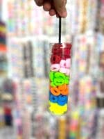 بسته ی ۶ عددی قوطی لوله ای بند دار کش حوله ای ریز  طیف فسفری ای - تصویر 2