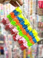 بسته ی ۶ عددی قوطی لوله ای بند دار کش حوله ای ریز  طیف فسفری ای