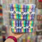 قوطی مستطیل کش حوله ای ریز ایرانی طیف پاستیلی