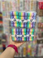 قوطی مستطیل کش حوله ای ریز ایرانی طیف پاستیلی