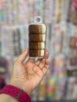 قوطی  مستطیل کش حوله ای ریز ایرانی طیف  قهوه ای - تصویر 2