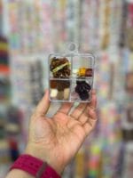 قوطی چهارخونه ترکیبی طیف قهوه ای - تصویر 2