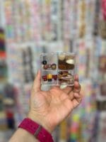 قوطی چهارخونه ترکیبی طیف قهوه ای - تصویر 3